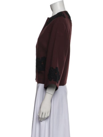 Dolce & Gabbana Wool Floral Print Evening Jacket