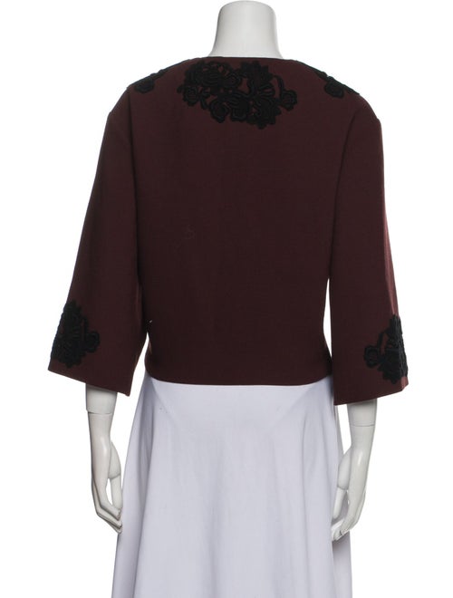 Dolce & Gabbana Wool Floral Print Evening Jacket