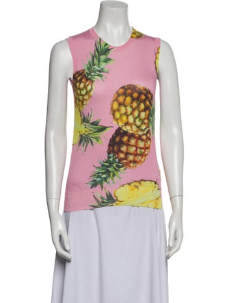 Dolce & Gabbana Silk Printed Top
