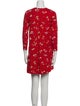 Dolce & Gabbana Girls' Floral and Ladybug Print Long Sleeve Dress