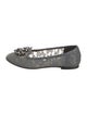 Dolce & Gabbana Lace Crystal Embellishments Flats