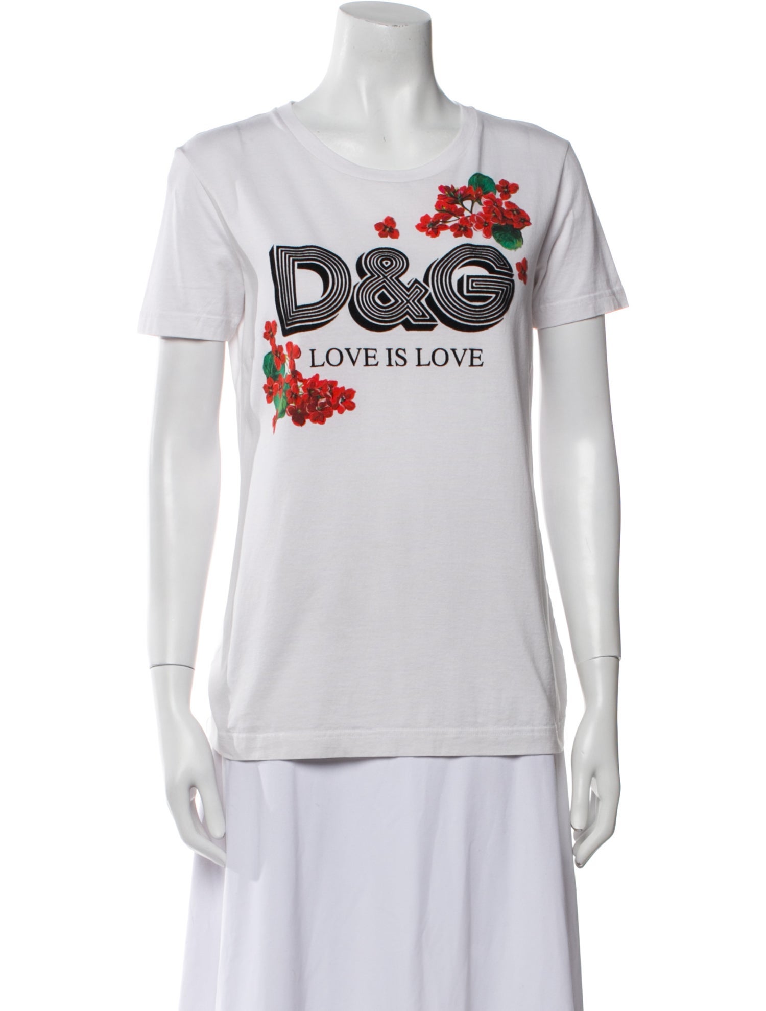 Dolce & Gabbana Graphic Print Crew Neck T-Shirt
