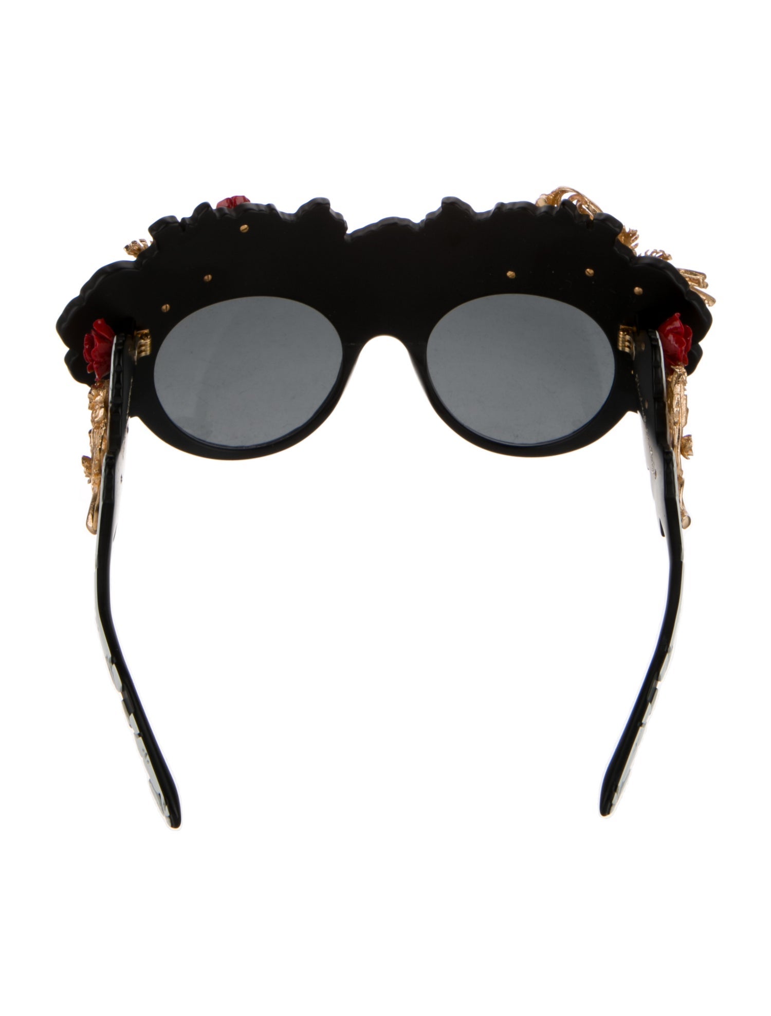 Dolce & Gabbana Mama's Brocade Faux Pearl Accents Sunglasses