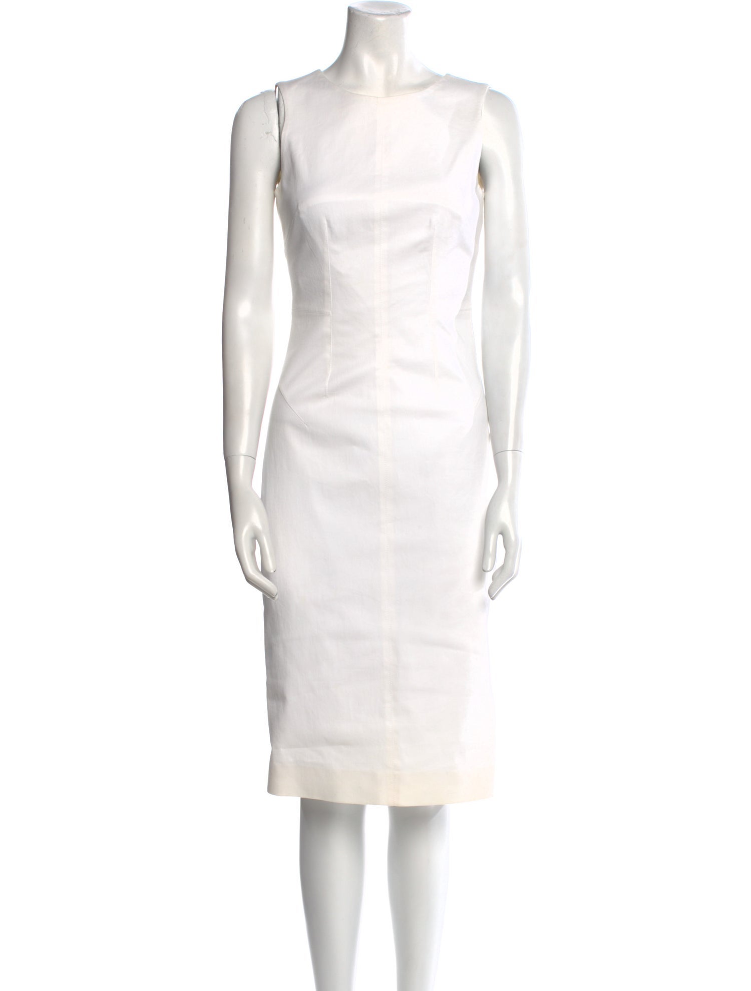 Dolce & Gabbana Bateau Neckline Midi Length Dress