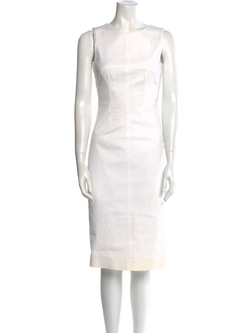 Dolce & Gabbana Bateau Neckline Midi Length Dress