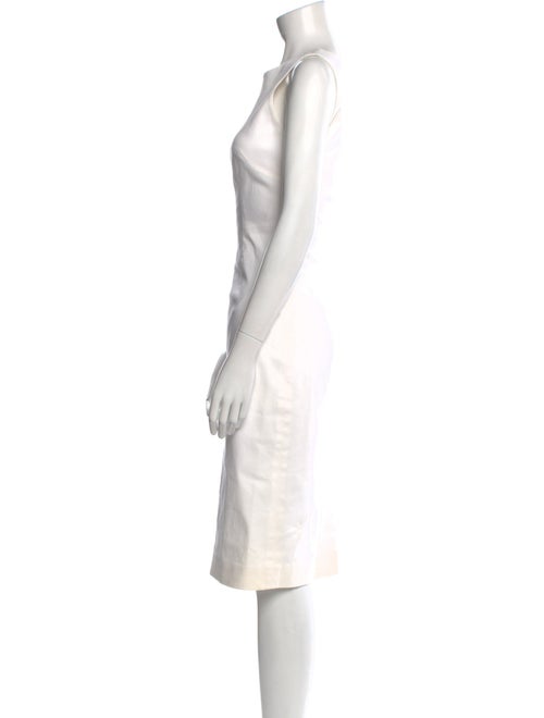 Dolce & Gabbana Bateau Neckline Midi Length Dress