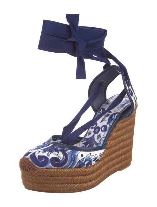 Dolce & Gabbana Canvas Printed Espadrilles