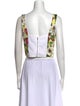 Dolce & Gabbana Silk Floral Print Crop Top
