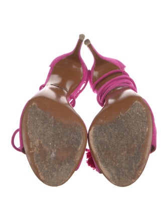 Dolce & Gabbana Suede Tassel Accents Sandals