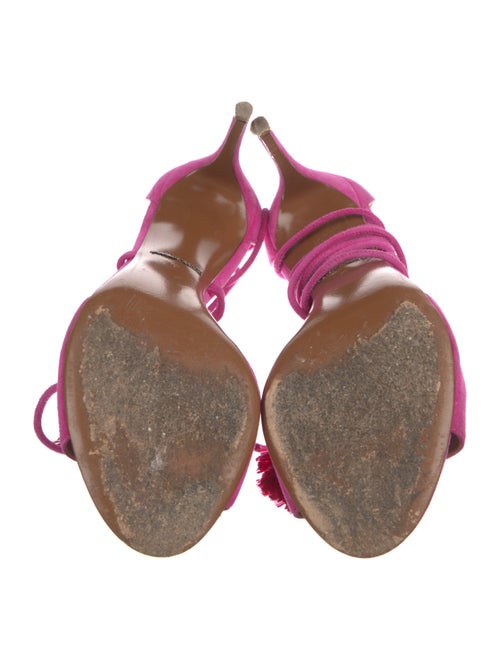 Dolce & Gabbana Suede Tassel Accents Sandals