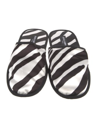 Dolce & Gabbana Satin Printed Flats