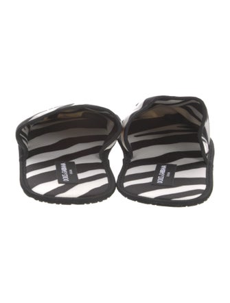 Dolce & Gabbana Satin Printed Flats