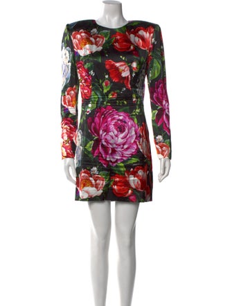 Dolce & Gabbana Floral Print Mini Dress