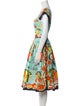 Dolce & Gabbana Floral Print Midi Length Dress