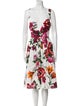 Dolce & Gabbana Floral Print Midi Length Dress