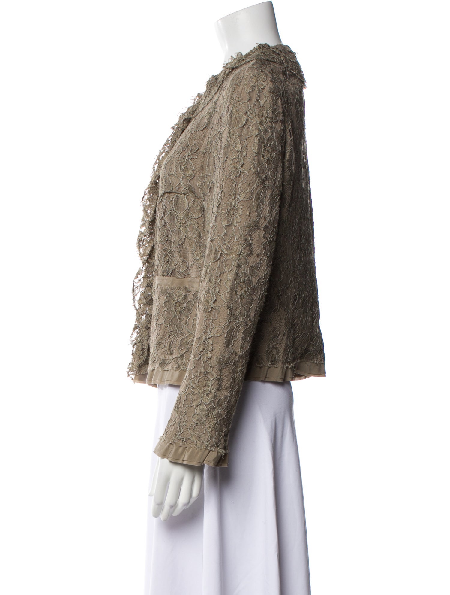 Dolce & Gabbana Lace Tweed Pattern Evening Jacket