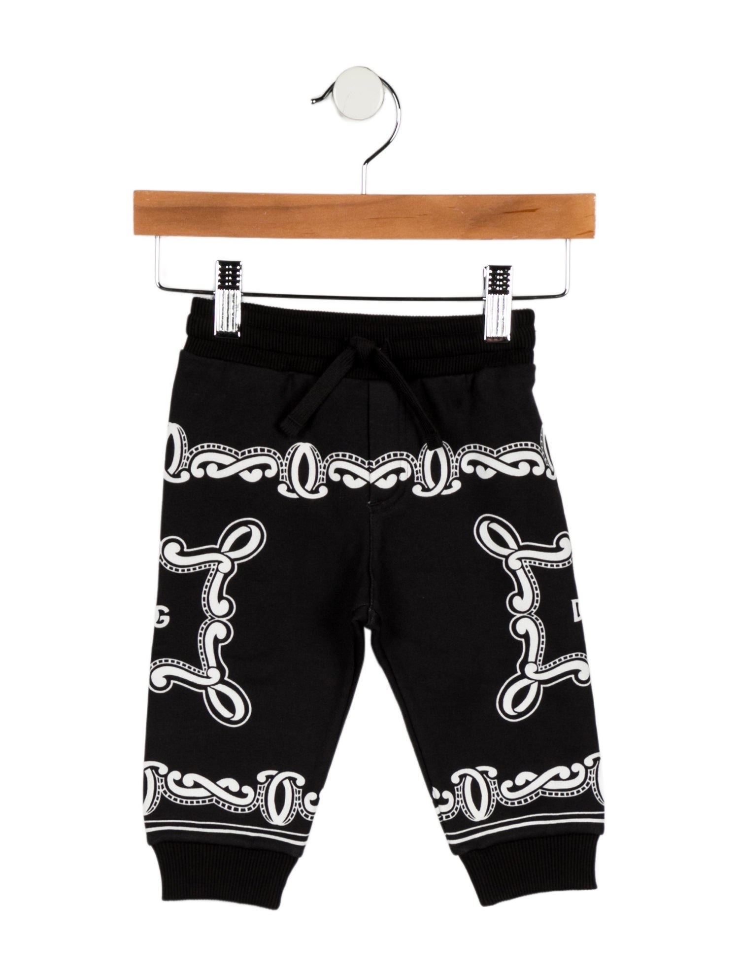 Dolce & Gabbana kid boys' black and white sweatpants w/Tags