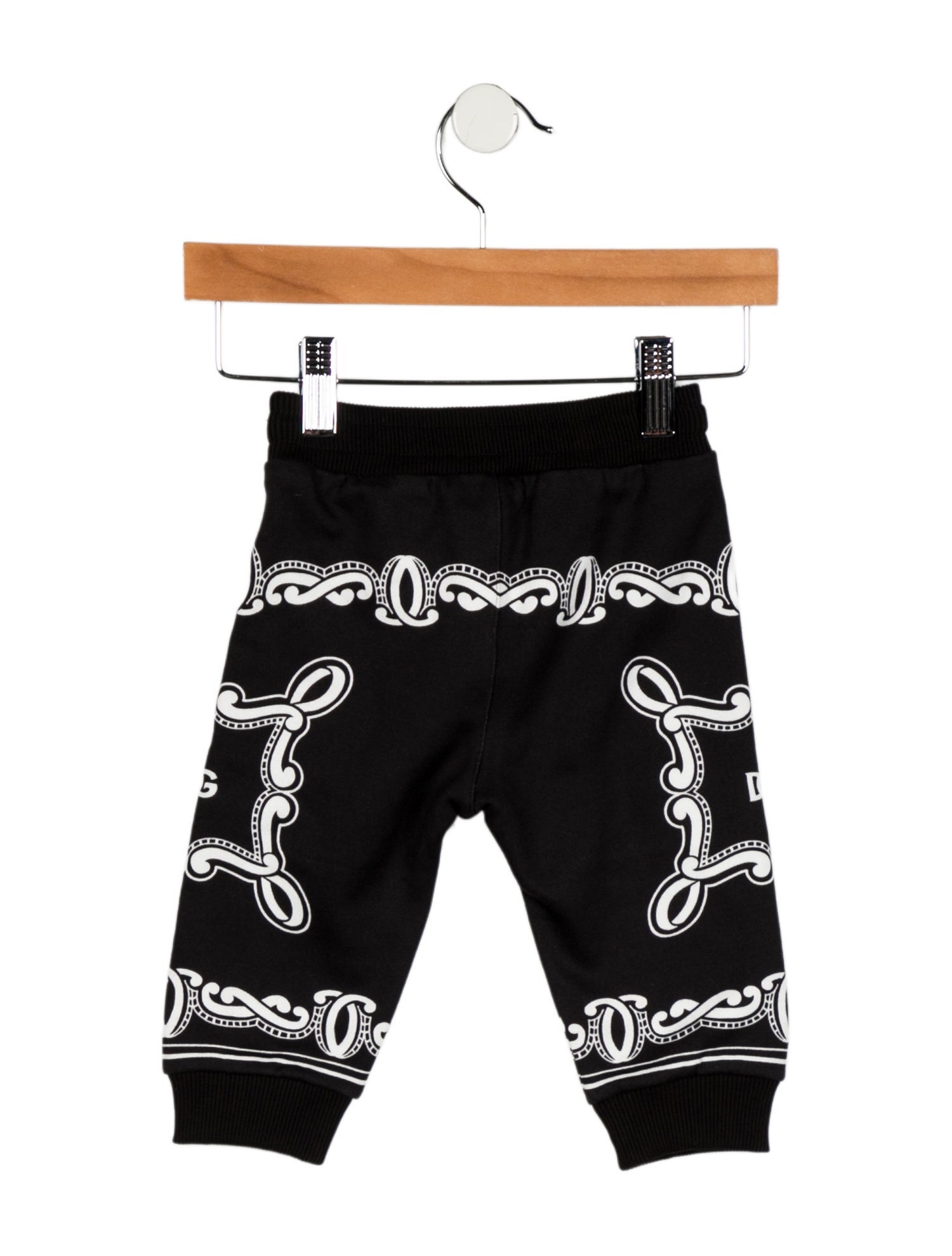Dolce & Gabbana kid boys' black and white sweatpants w/Tags