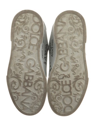 Dolce & Gabbana Leather Printed Sneakers