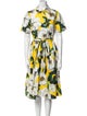 Dolce & Gabbana Floral Print Midi Length Dress
