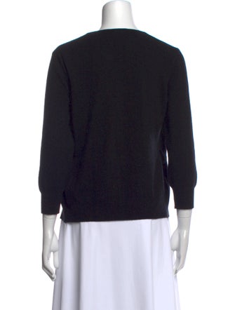 Dolce & Gabbana Cashmere Floral Print Sweater