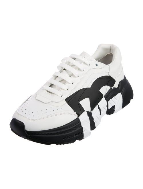 Dolce & Gabbana Leather Printed Sneakers