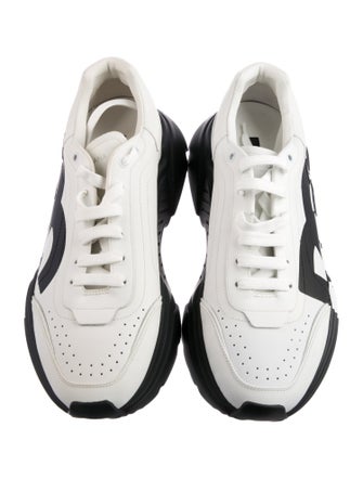 Dolce & Gabbana Leather Printed Sneakers