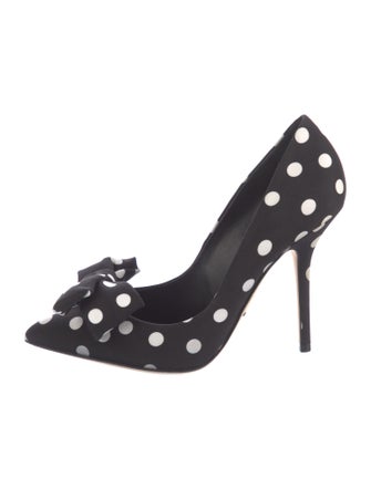 Dolce & Gabbana Polka Dot Print Bow Accents Pumps