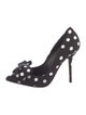 Dolce & Gabbana Polka Dot Print Bow Accents Pumps
