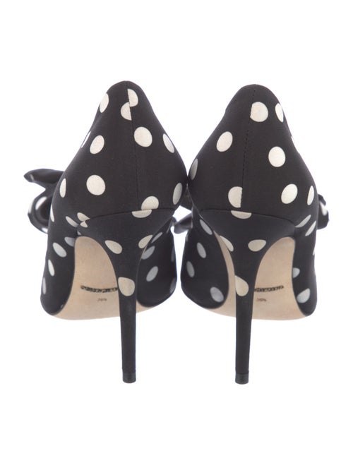 Dolce & Gabbana Polka Dot Print Bow Accents Pumps