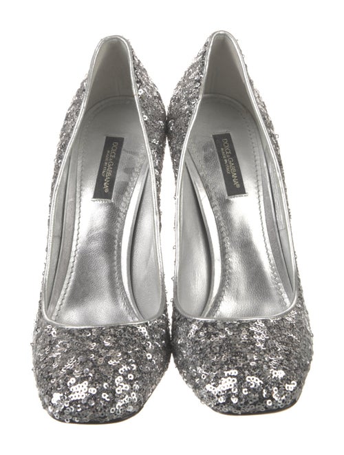 Dolce & Gabbana Sequins Crystal Embellishments Pumps