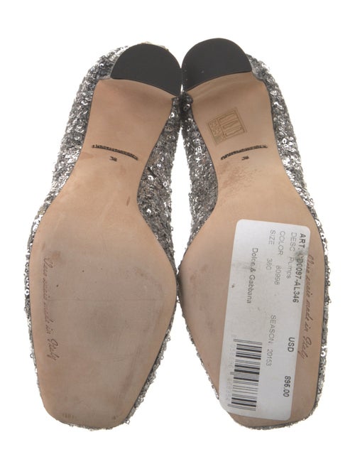 Dolce & Gabbana Sequins Crystal Embellishments Pumps