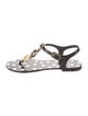 Dolce & Gabbana Rubber Polka Dot Print Sandals