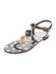 Dolce & Gabbana Rubber Polka Dot Print Sandals