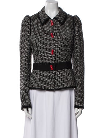 Dolce & Gabbana Wool Striped Evening Jacket
