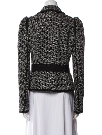 Dolce & Gabbana Wool Striped Evening Jacket