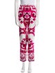 Dolce & Gabbana Floral Print Skinny Leg Pants