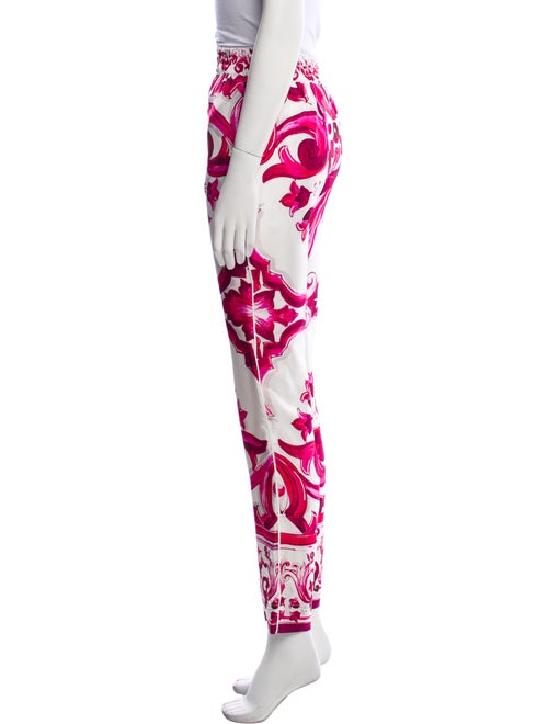 Dolce & Gabbana Floral Print Skinny Leg Pants