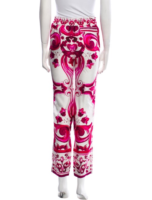 Dolce & Gabbana Floral Print Skinny Leg Pants