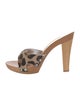 Dolce & Gabbana Ponyhair Animal Print Mules