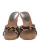 Dolce & Gabbana Ponyhair Animal Print Mules