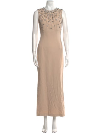 Dolce & Gabbana Crew Neck Long Dress