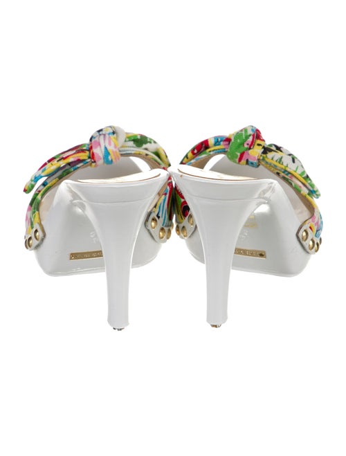 Dolce & Gabbana Canvas Floral Print Slides