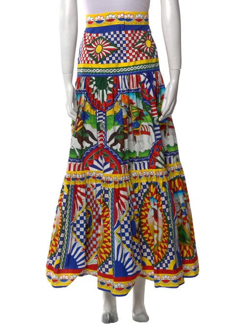 Dolce & Gabbana Printed Midi Length Skirt