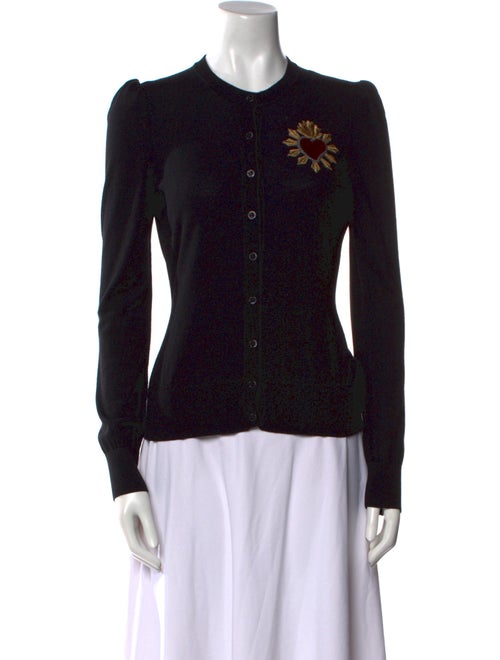 Dolce & Gabbana Cashmere Graphic Print Sweater