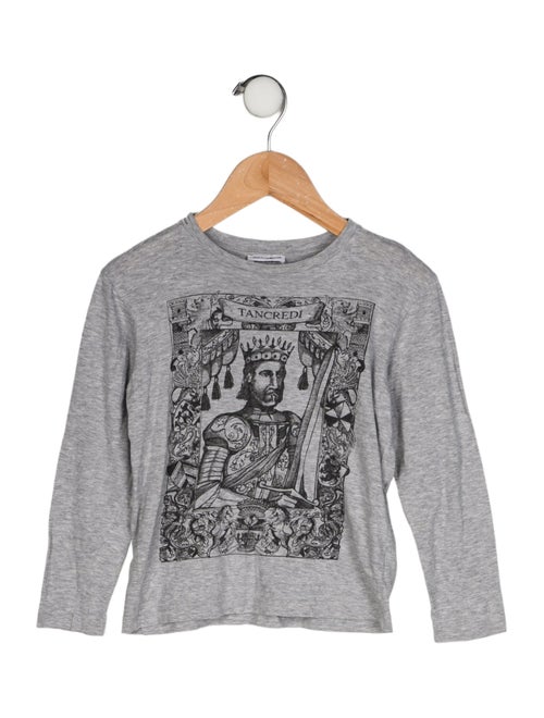 Dolce & Gabbana Toddler Boys' Graphic Printed Long Sleeve T-Shirt