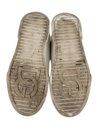 Dolce & Gabbana kids boys' white and gold shoes