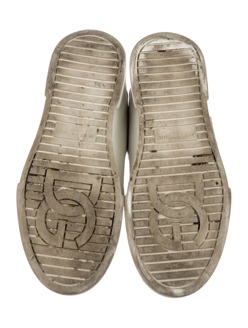 Dolce & Gabbana kids boys' white and gold shoes