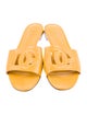 Dolce & Gabbana Leather Cutout Accent Slides