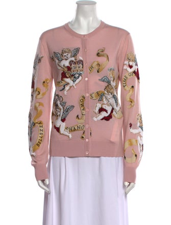 Dolce & Gabbana Virgin Wool Printed Sweater